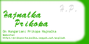 hajnalka prikopa business card